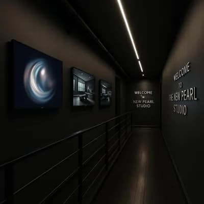 Hallway interior design visualization