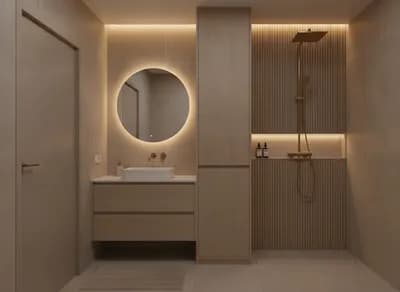 Bathroom interior design visualization