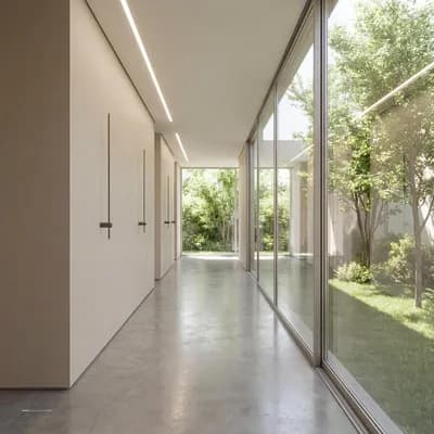 Hallway interior design visualization