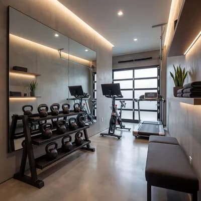 Garage interior design visualization