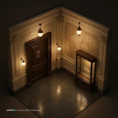 Hallway interior design visualization
