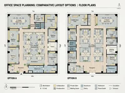 Facade interior design visualization