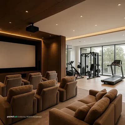 Theater interior design visualization