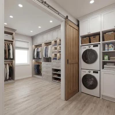 Laundry Room interior design visualization