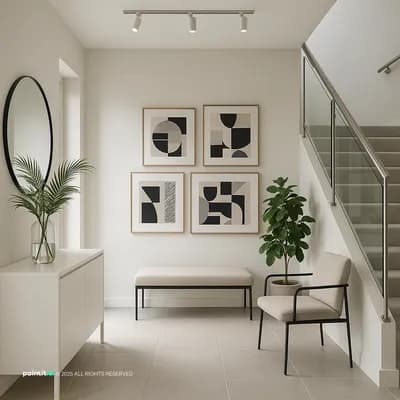 Entryway interior design visualization
