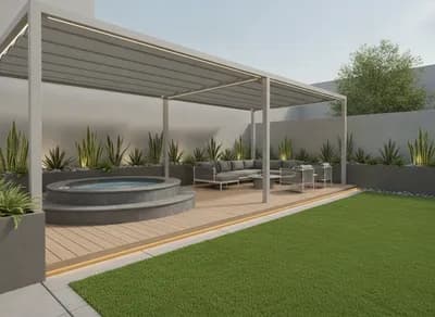 Deck interior design visualization