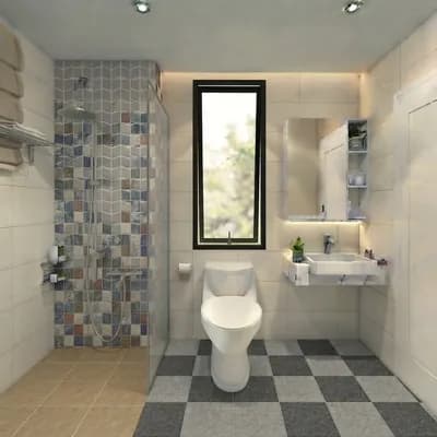 Bathroom interior design visualization