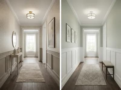 Hallway interior design visualization