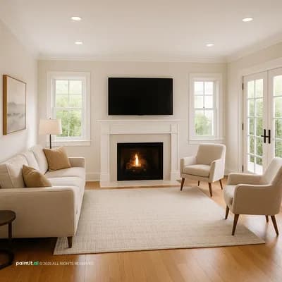 Living Room interior design visualization