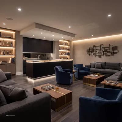Living Room interior design visualization