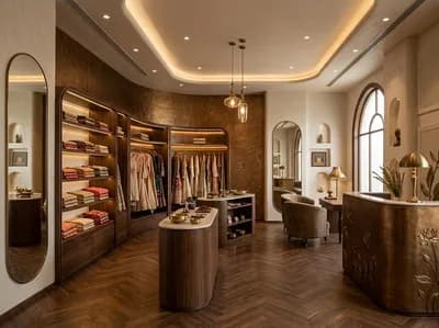 Retail interior design visualization