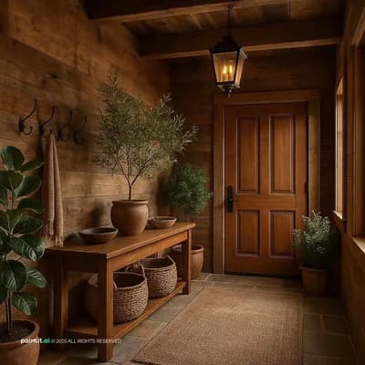 Entryway interior design visualization