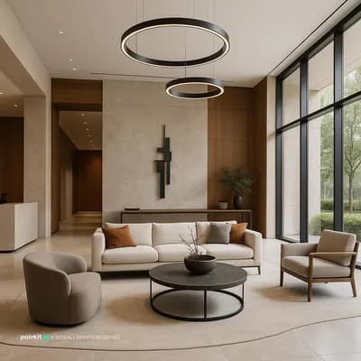 Living Room interior design visualization