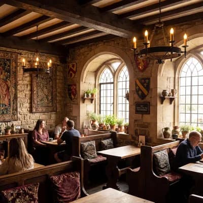 Cafe interior design visualization