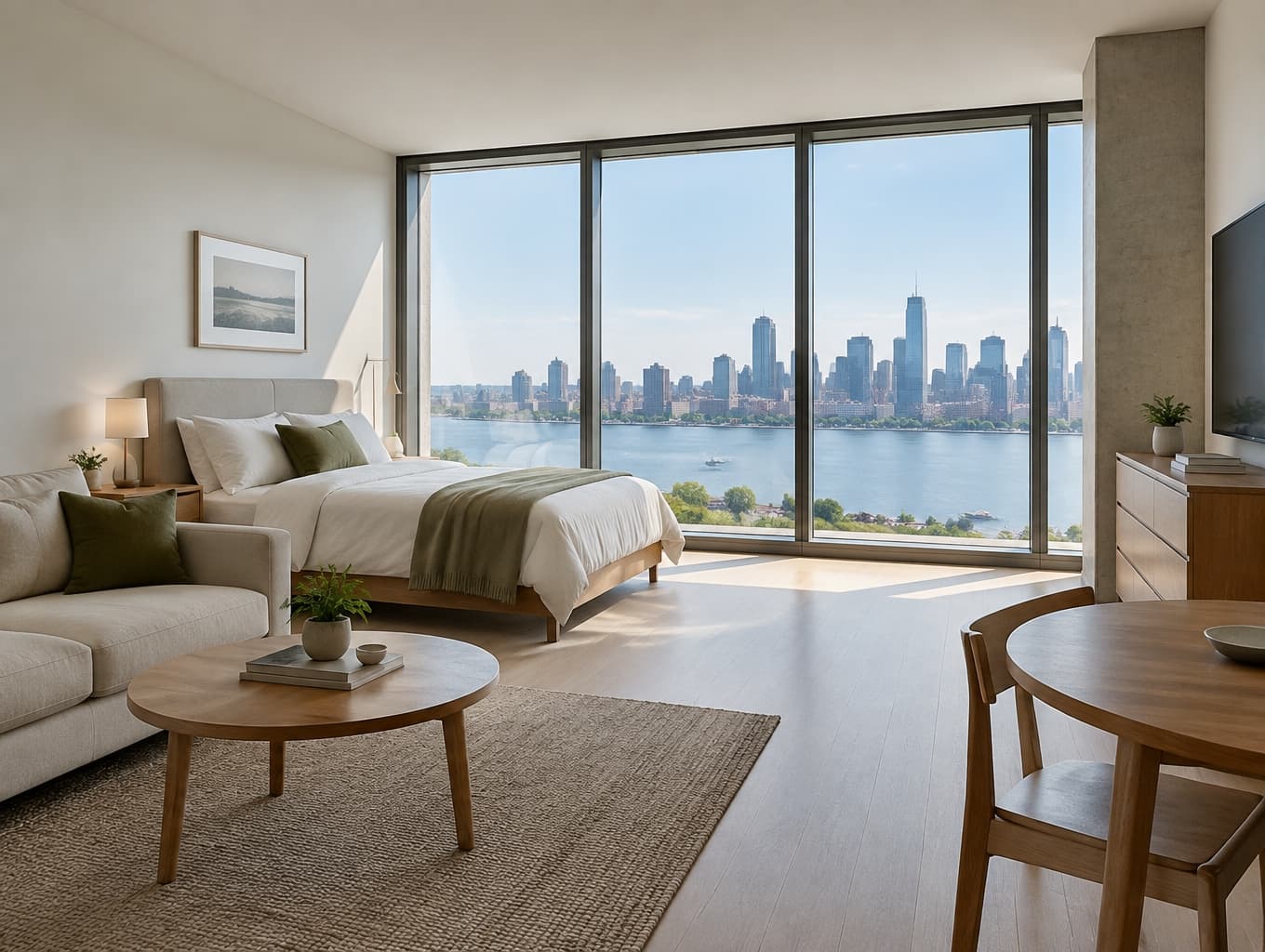 Stunning Minimalist Studio Apartment Concept