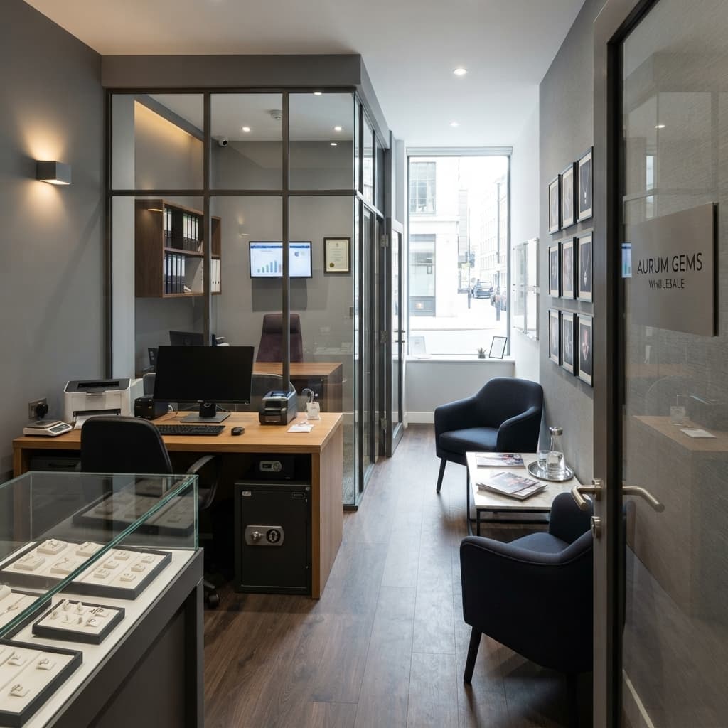 Stylish Jewellery Office Interior Concept