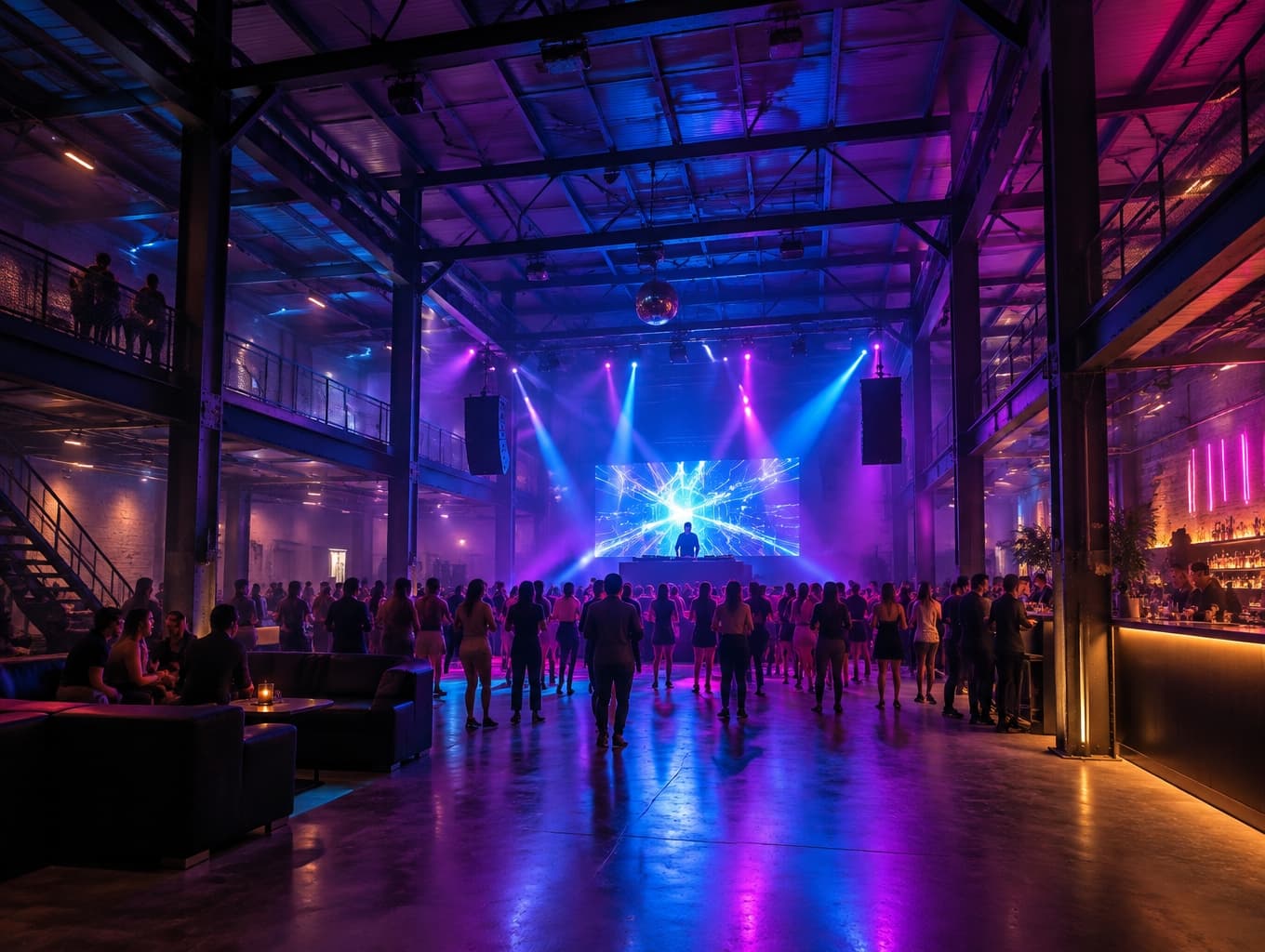 Transforming an Industrial Hall into a Nightclub