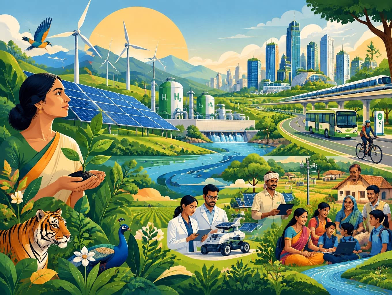 Visionary Mural Design for a Sustainable Future