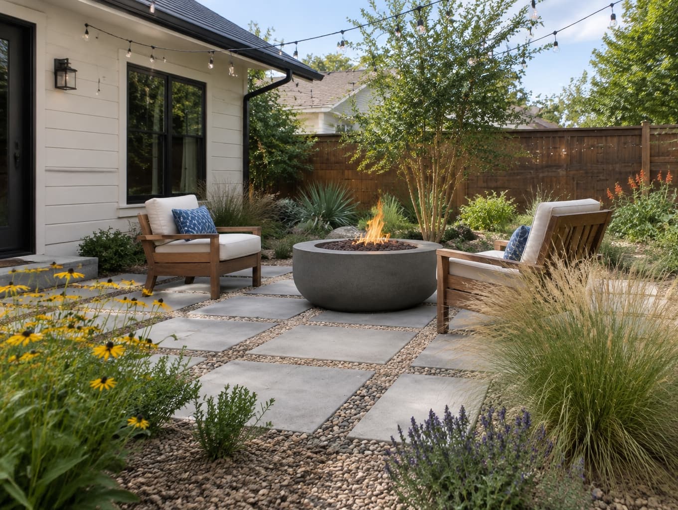 Beautiful Backyard Oasis with Native Landscaping