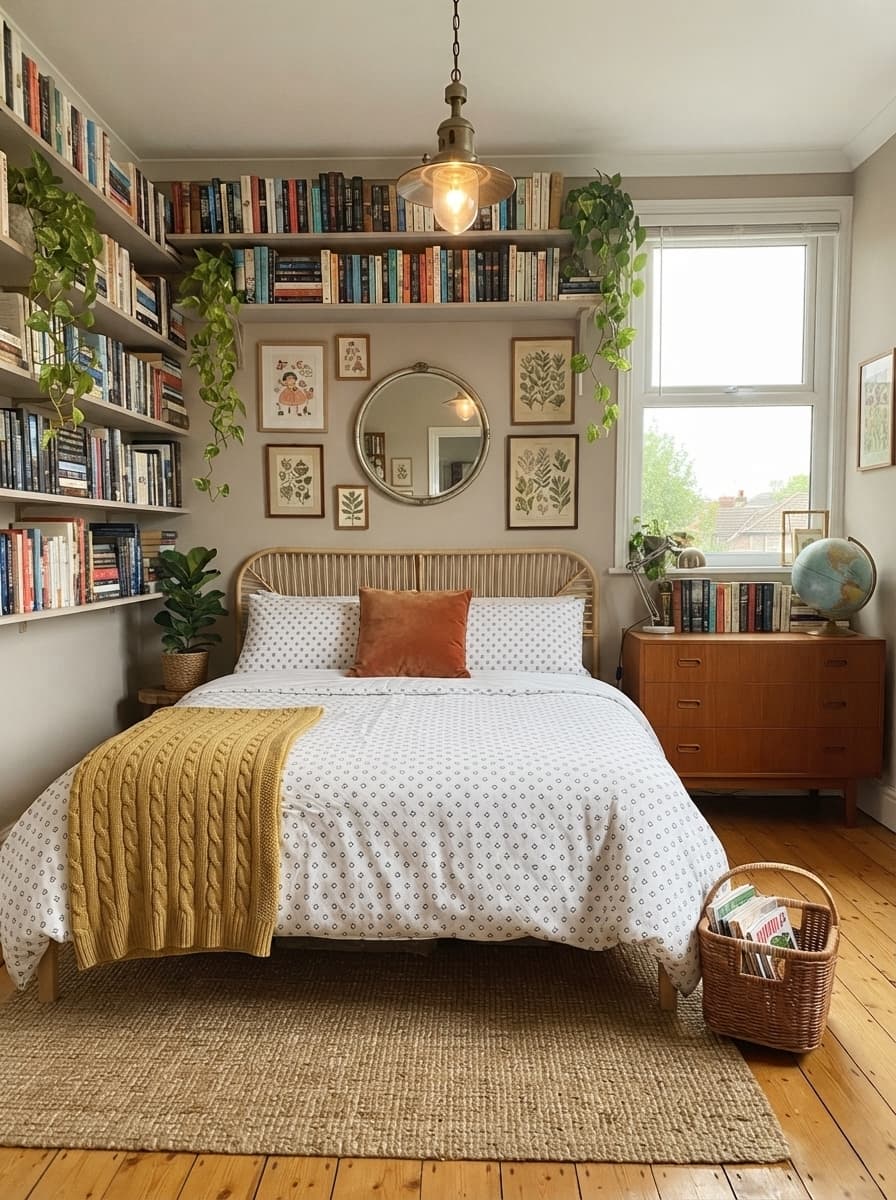 Vibrant Bedroom with Eclectic Touches