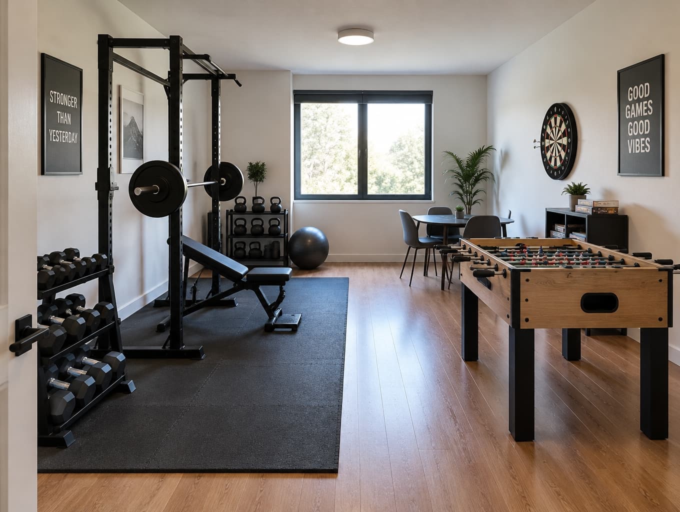 Innovative Gym and Game Room Transformation