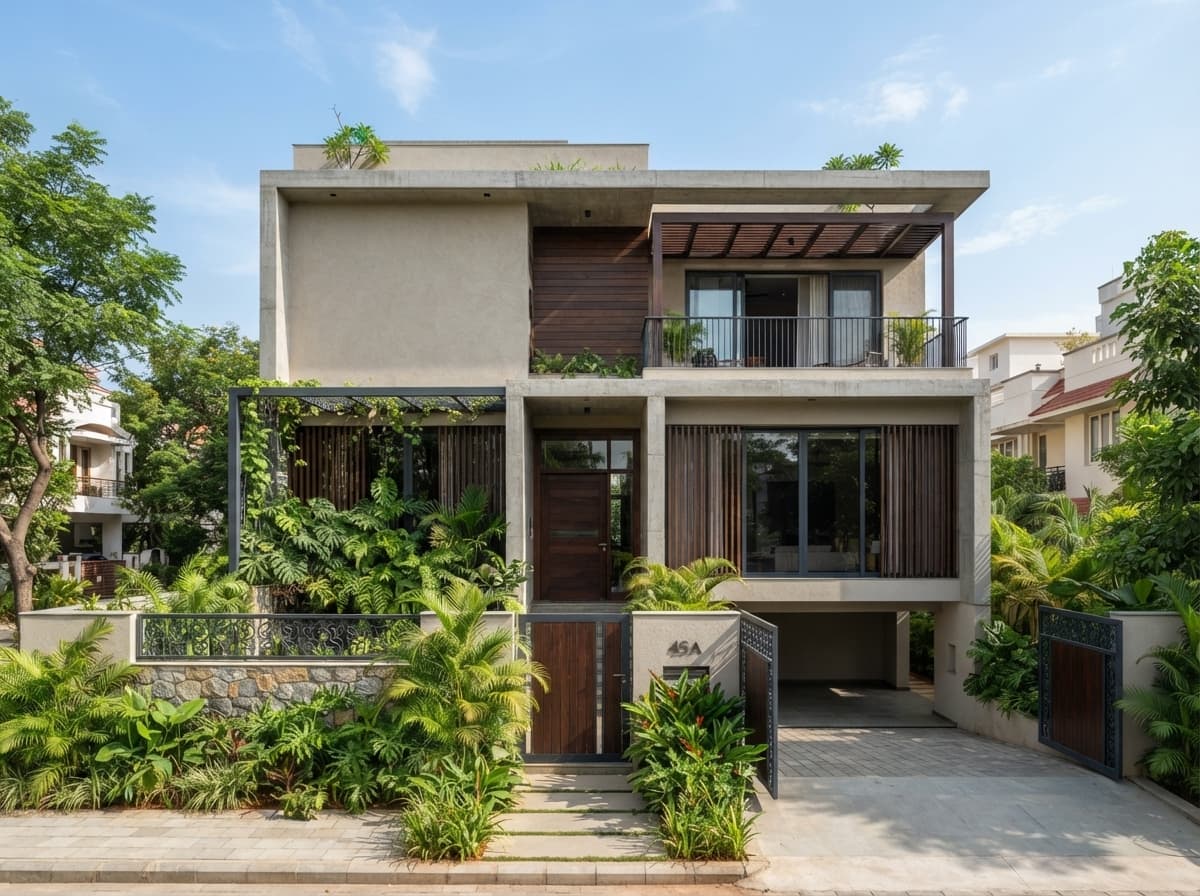 Modern Facade for Indian Urban Living
