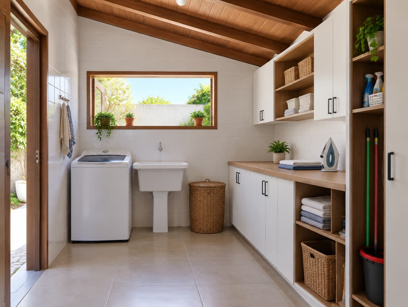 Stylish Colonial Laundry Room Ideas