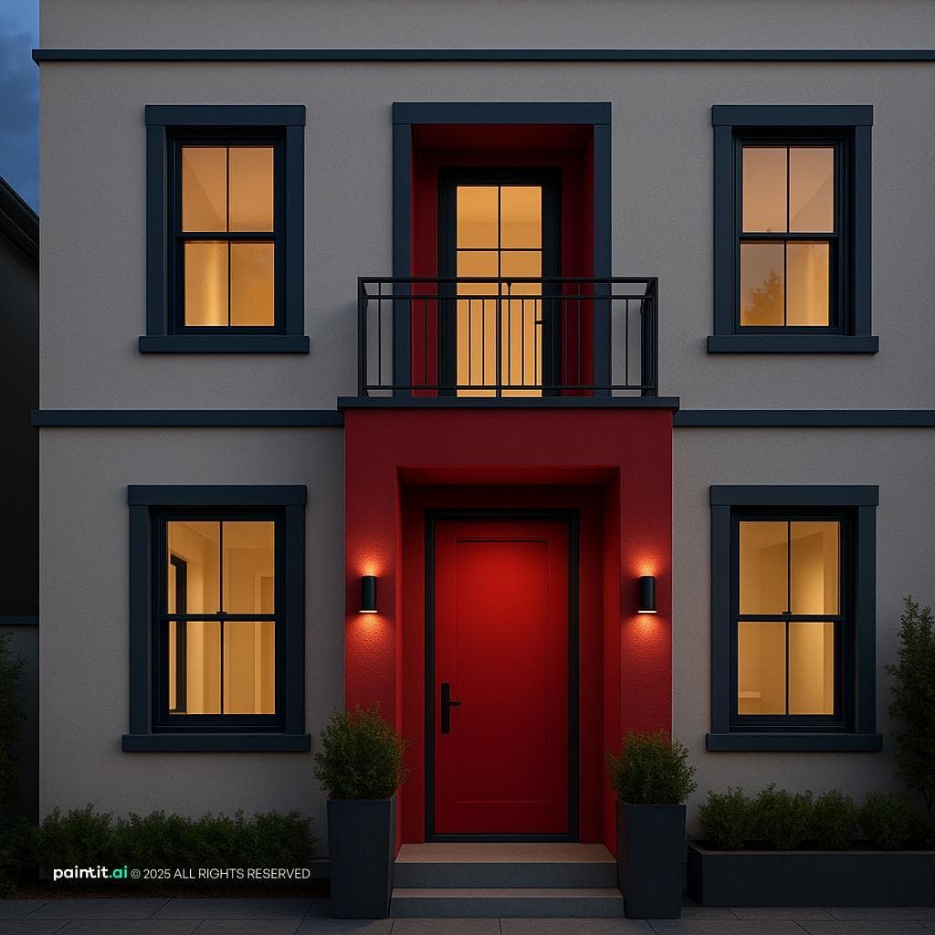 Stunning Modern Facade Redesign at Dusk