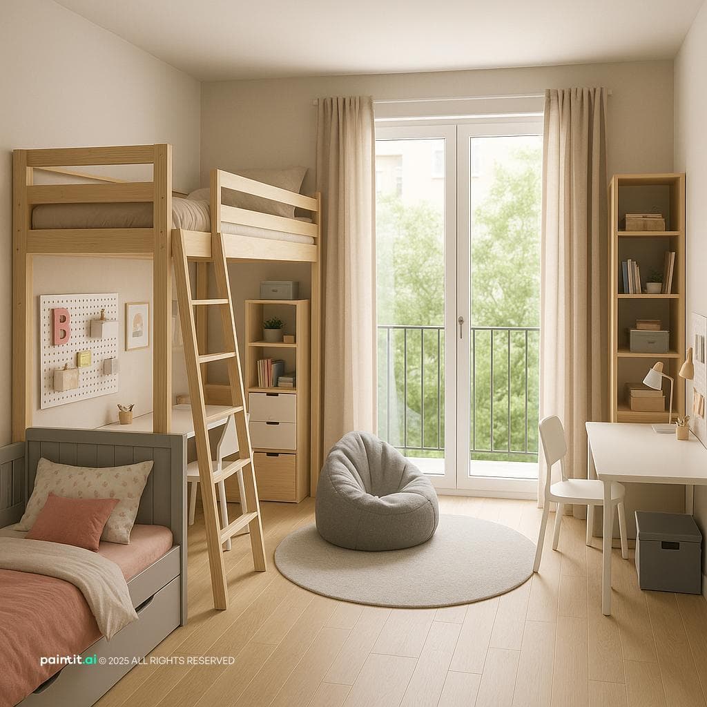 Modern Teen Shared Bedroom Design