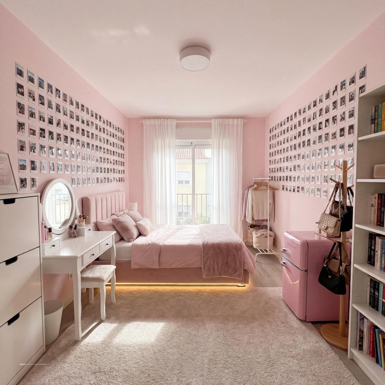 Elegant Baby Pink Bedroom Inspiration