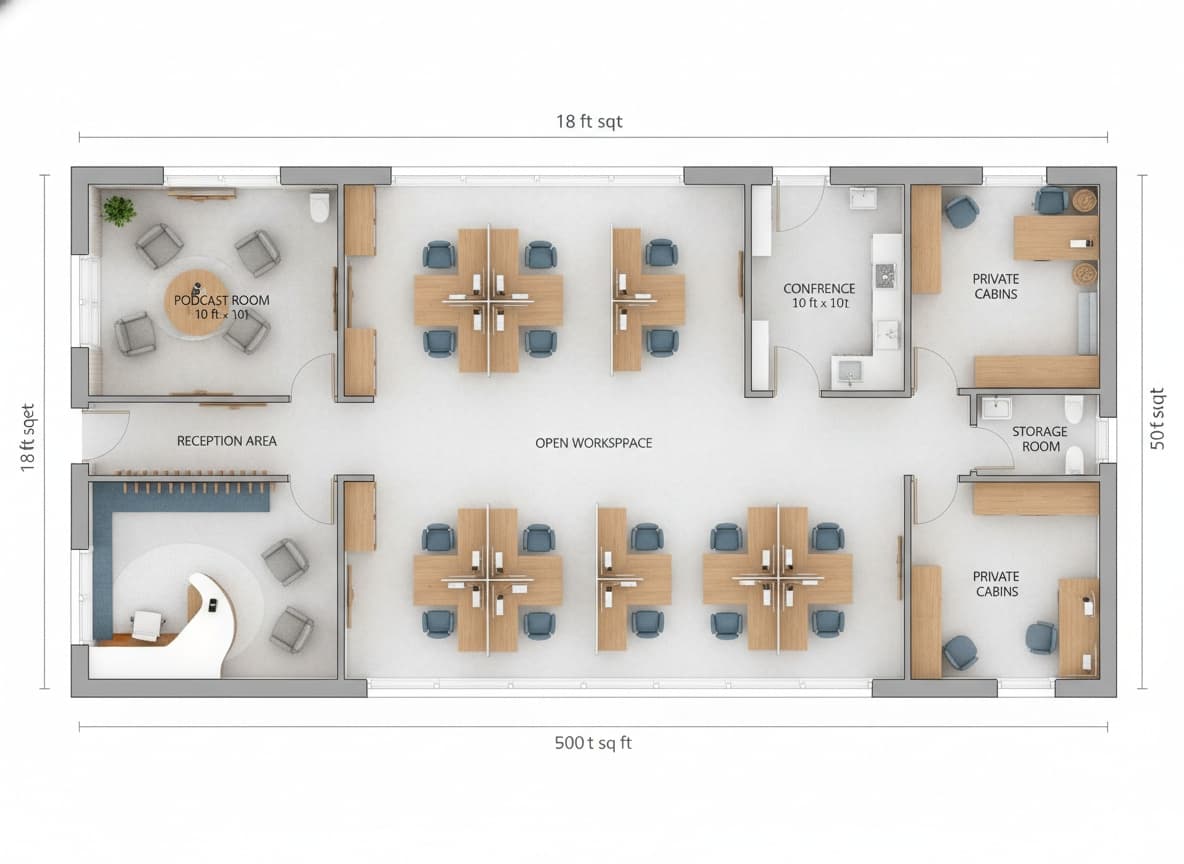 Efficient Office Layout for Professionals