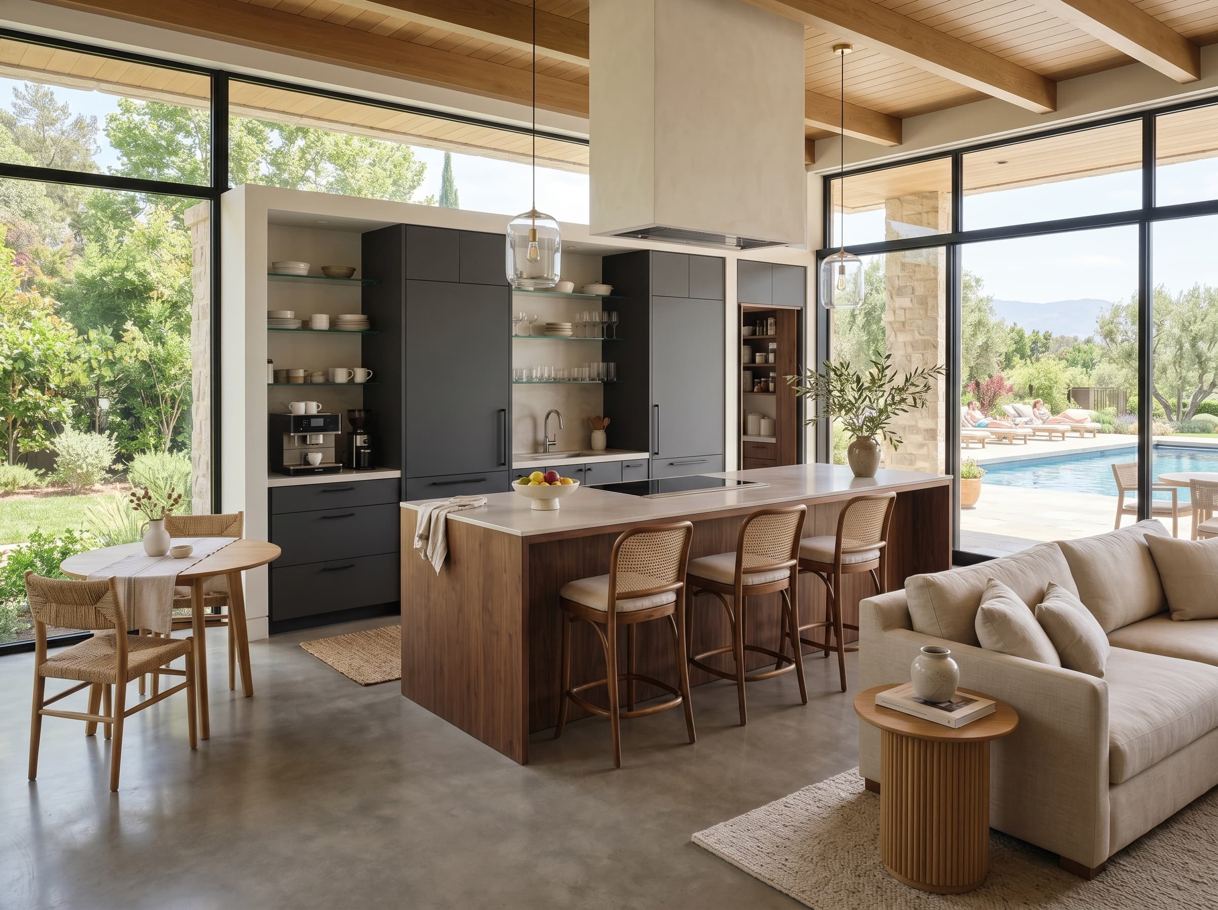 Elegant Open-Plan Villa Kitchen