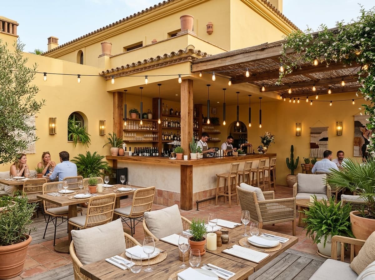 Stylish Modern Boho Patio for Restaurants