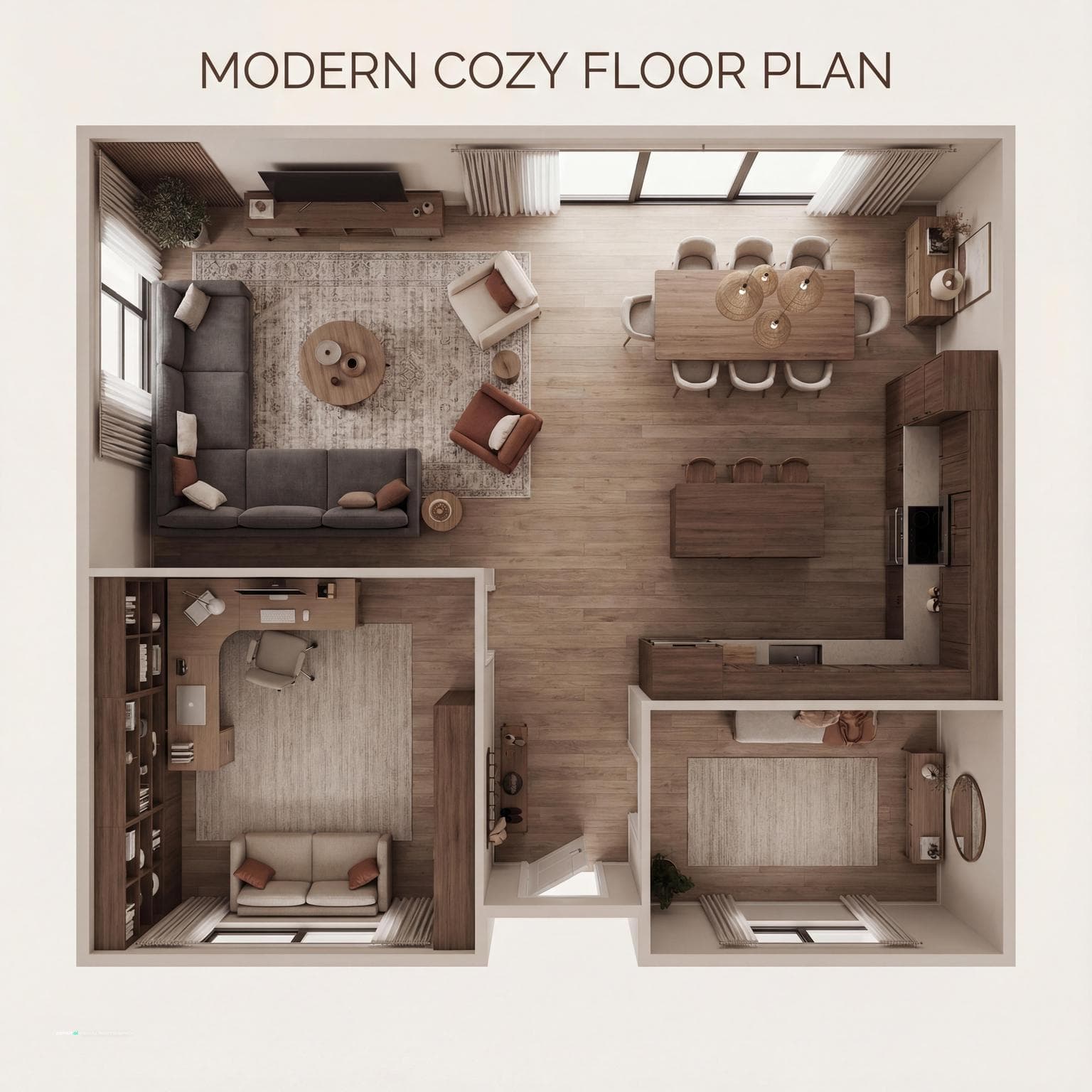 Cozy Modern Interior Design Layout Ideas