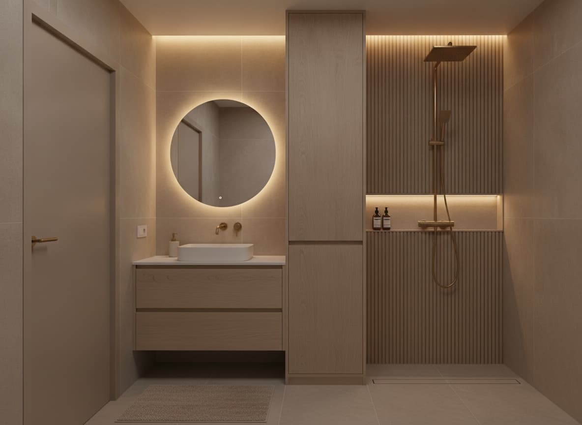 Stylish Minimalist Bathroom for Small Spaces