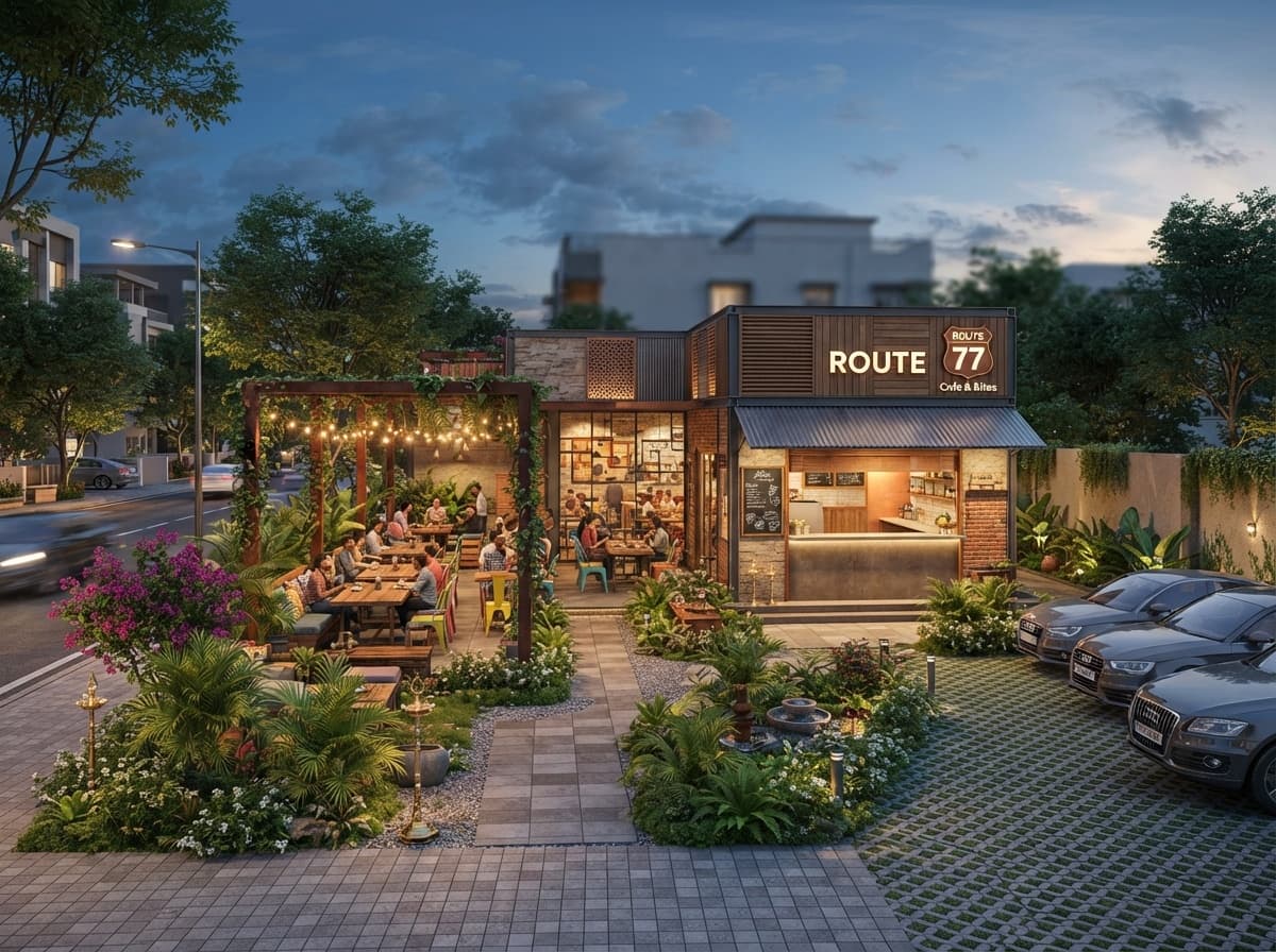 Route 77: A Modern Indian Cafe Experience