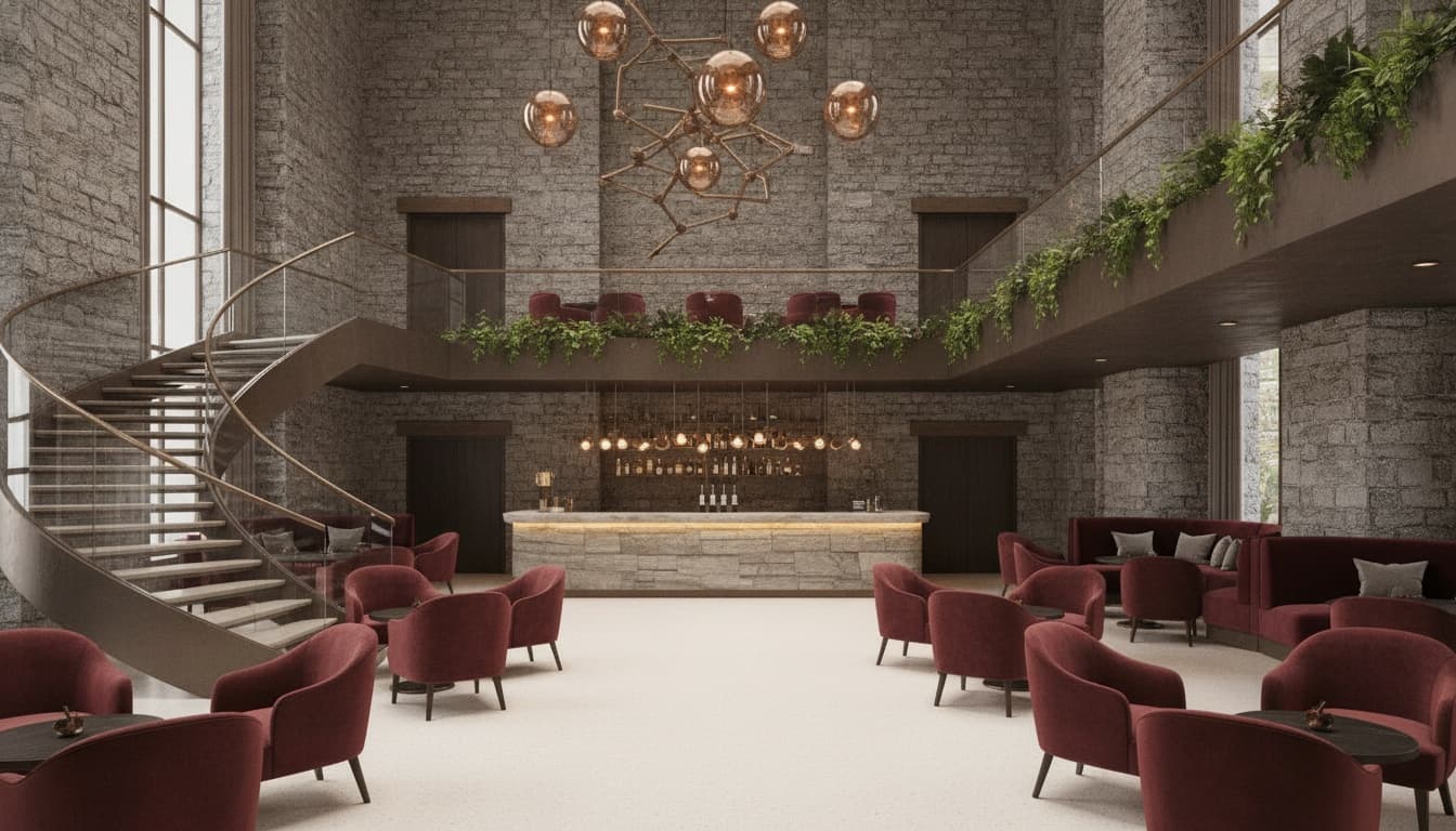 Elegant Metropolitan Lobby Interior