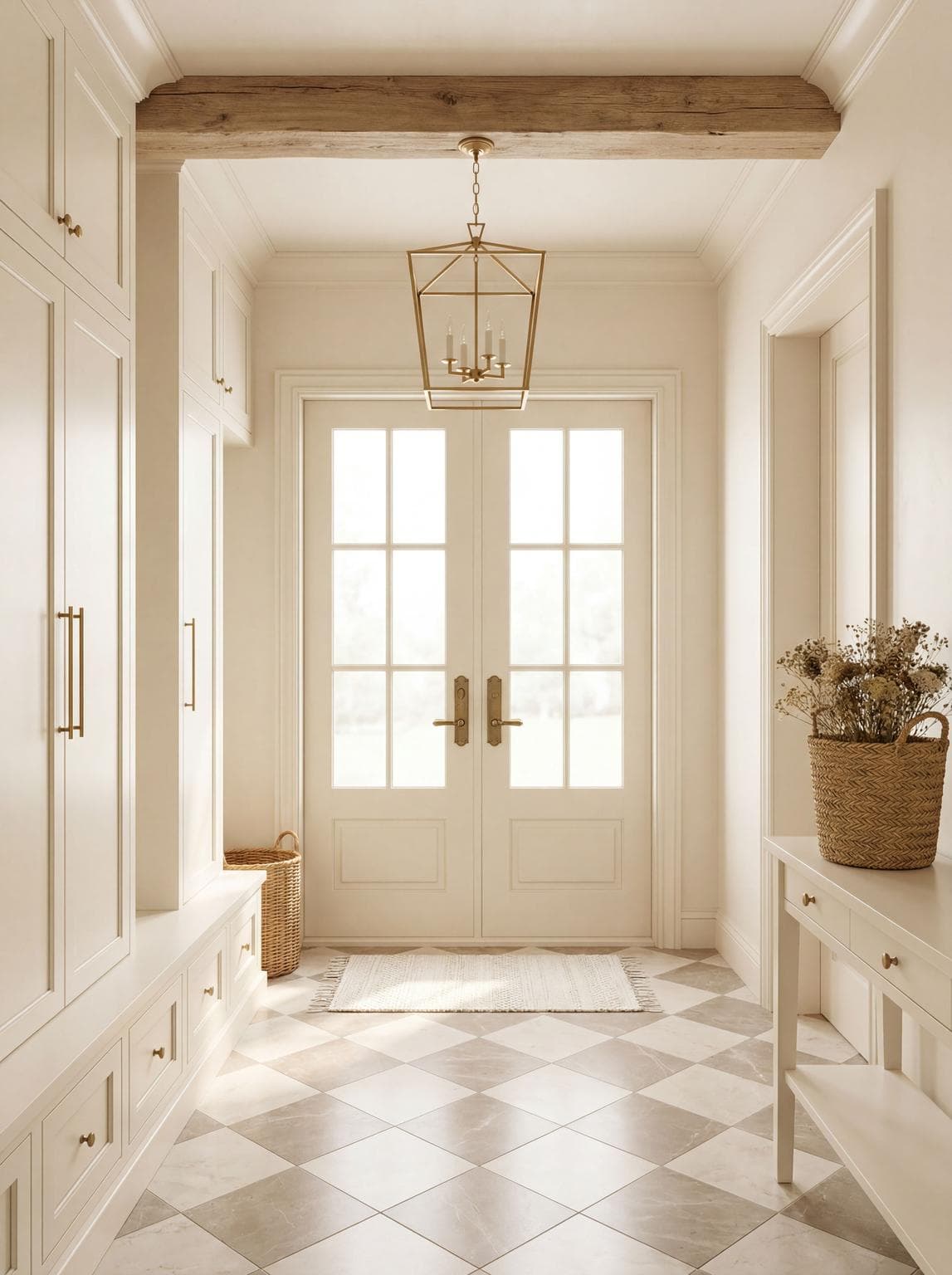 Elegant Transitional Entryway Inspiration