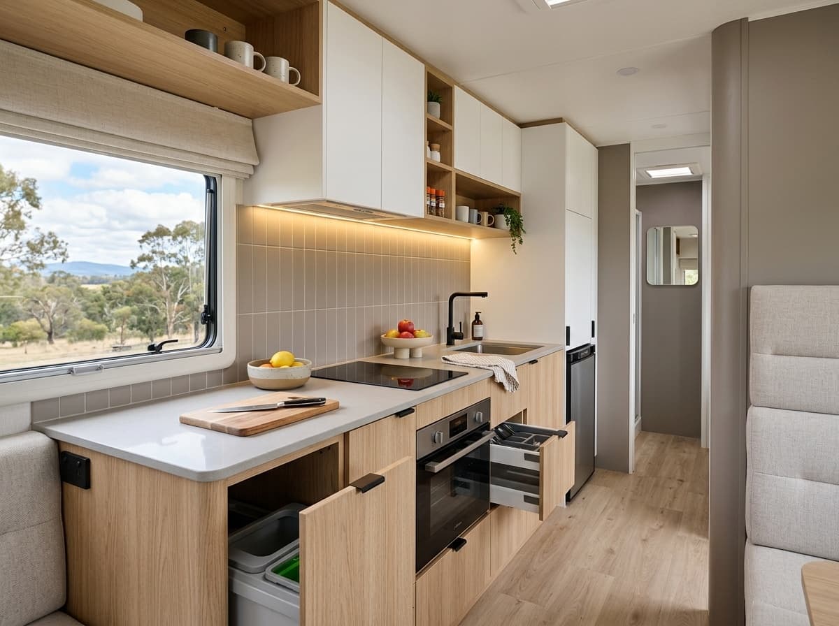 Sleek Caravan Kitchen Design Ideas