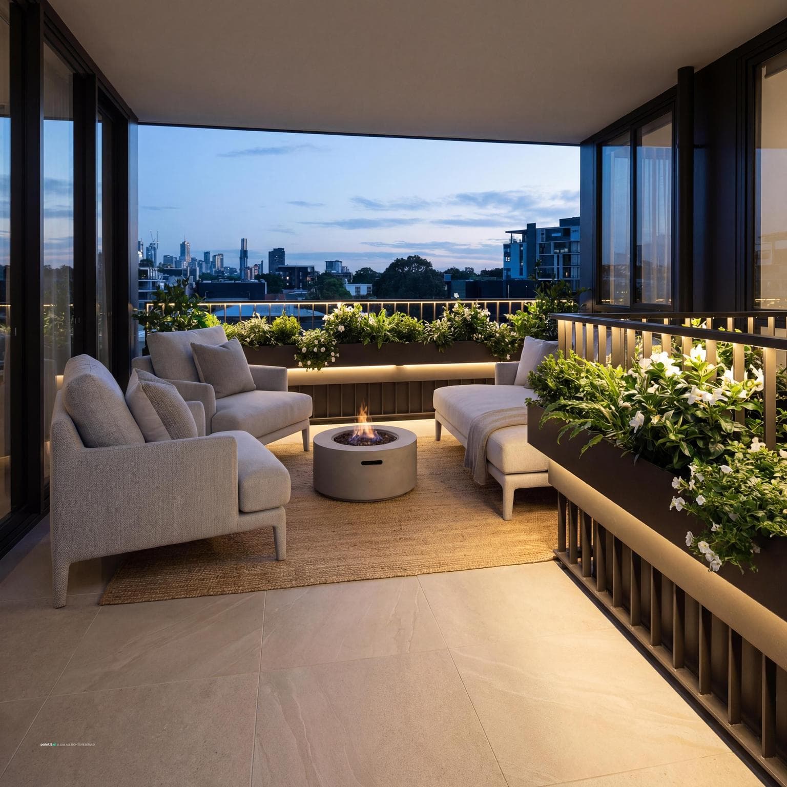 Elegant Balcony Retreat Design