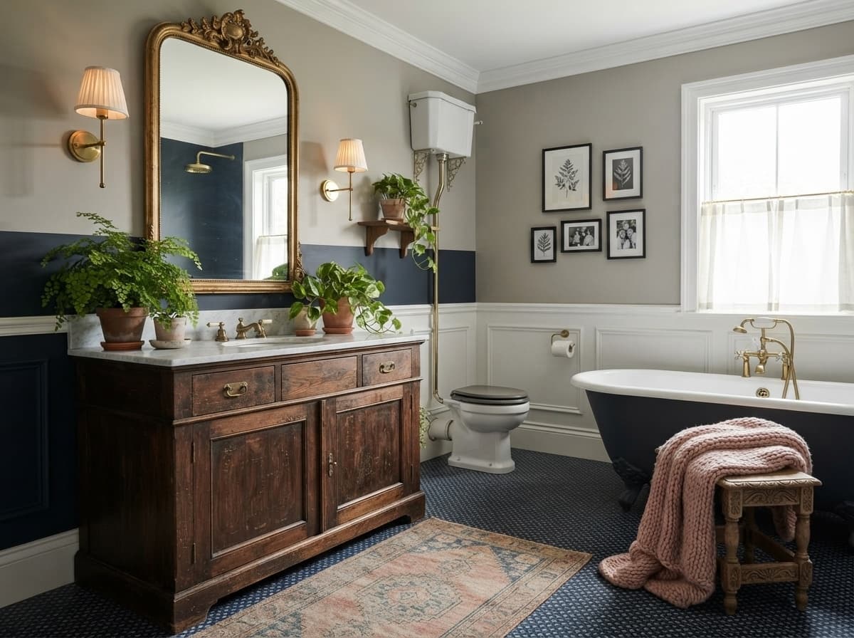 Chic Eclectic Bathroom Inspiration