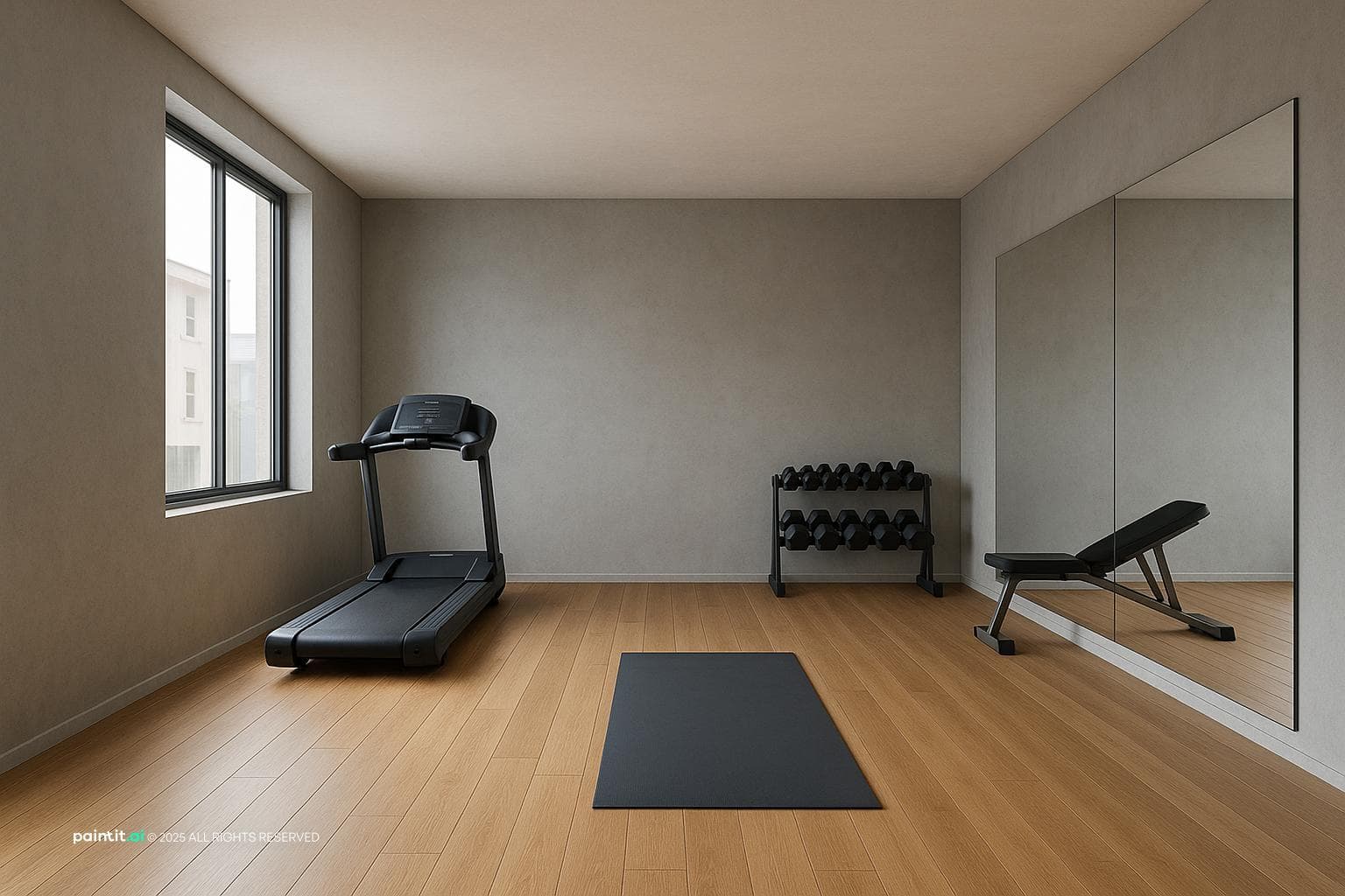 Stylish Home Gym with Functional Design