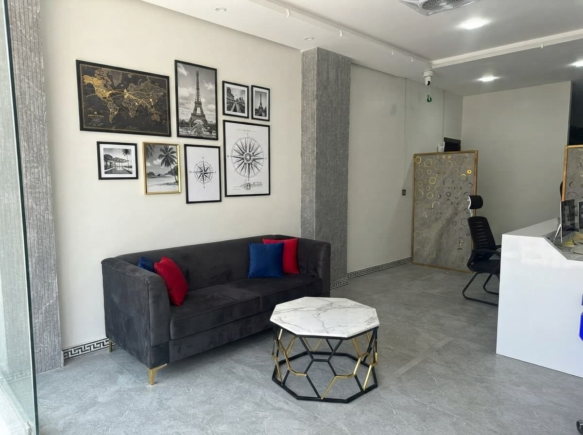 Elegant Travel Agency Lounge Concept