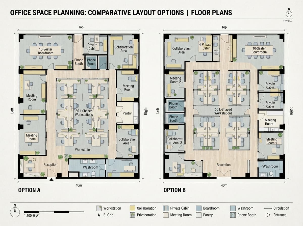 Distinct Office Layouts for Modern Workspaces