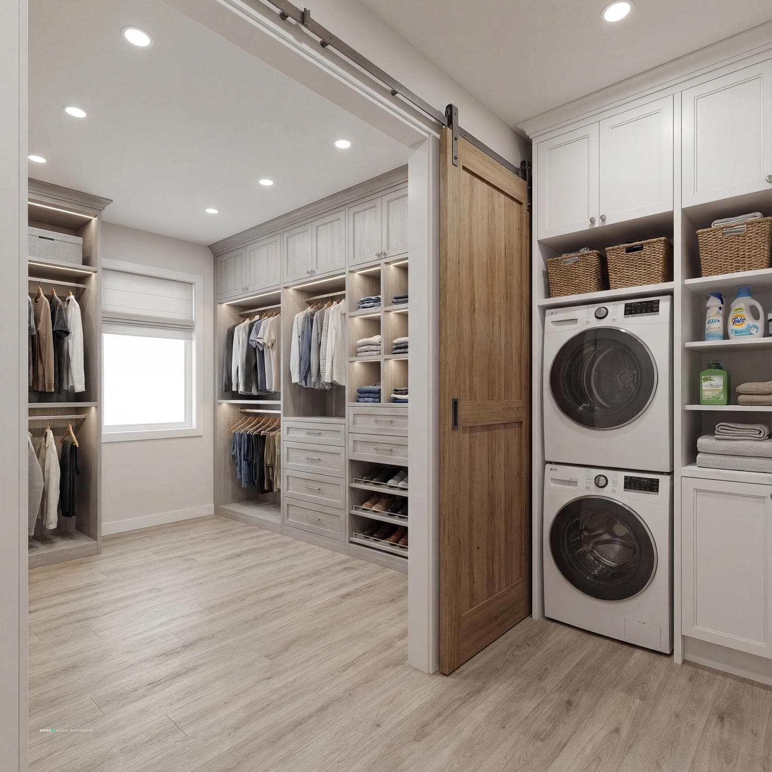 Innovative Closet and Utility Room Layout