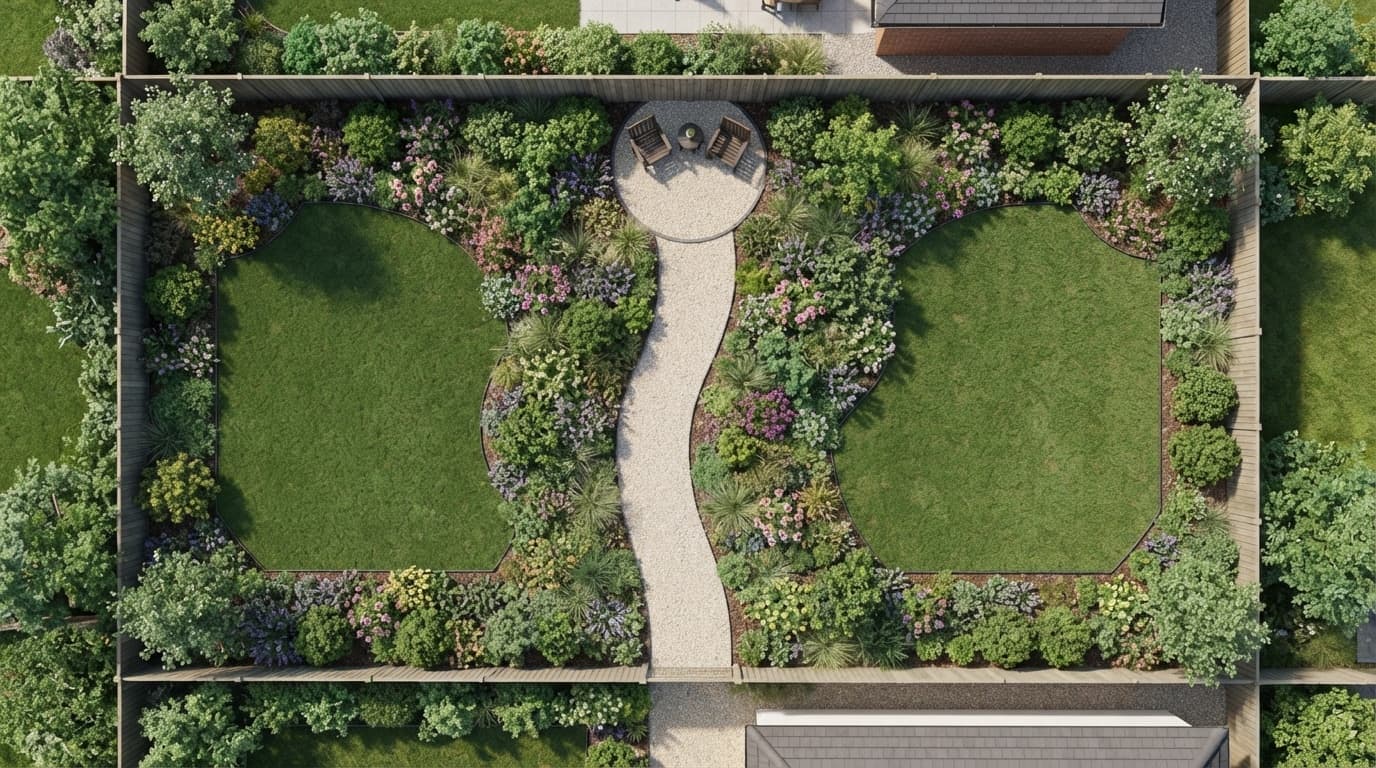 Simple Top-Down Garden Design