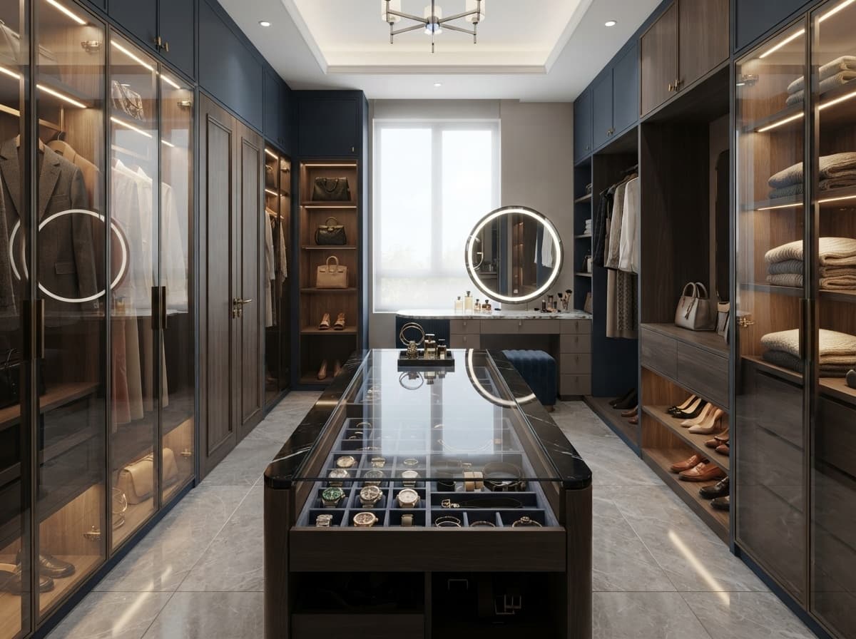 Contemporary Walk-In Closet Inspiration