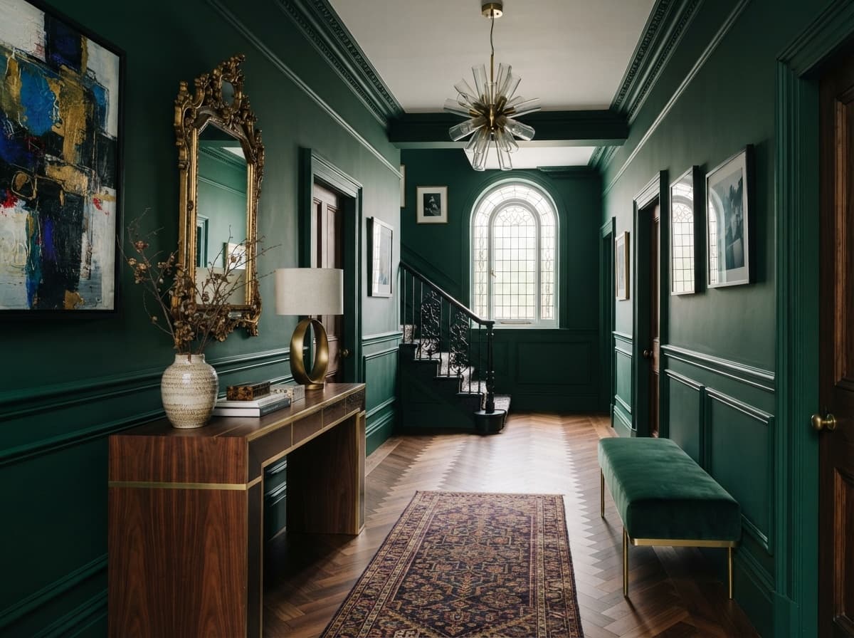 Elegant Modern Victorian Hallway Design