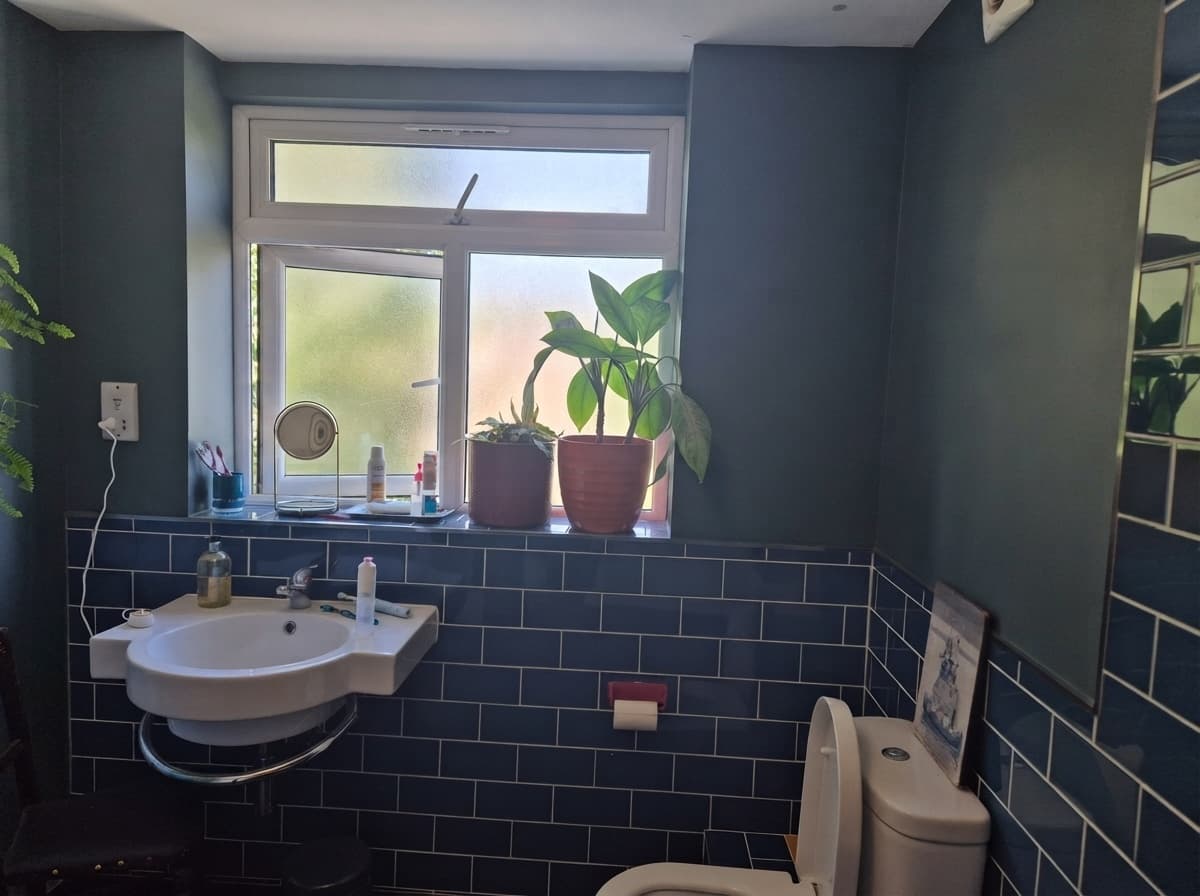 Elegant Dark Bathroom Visualization