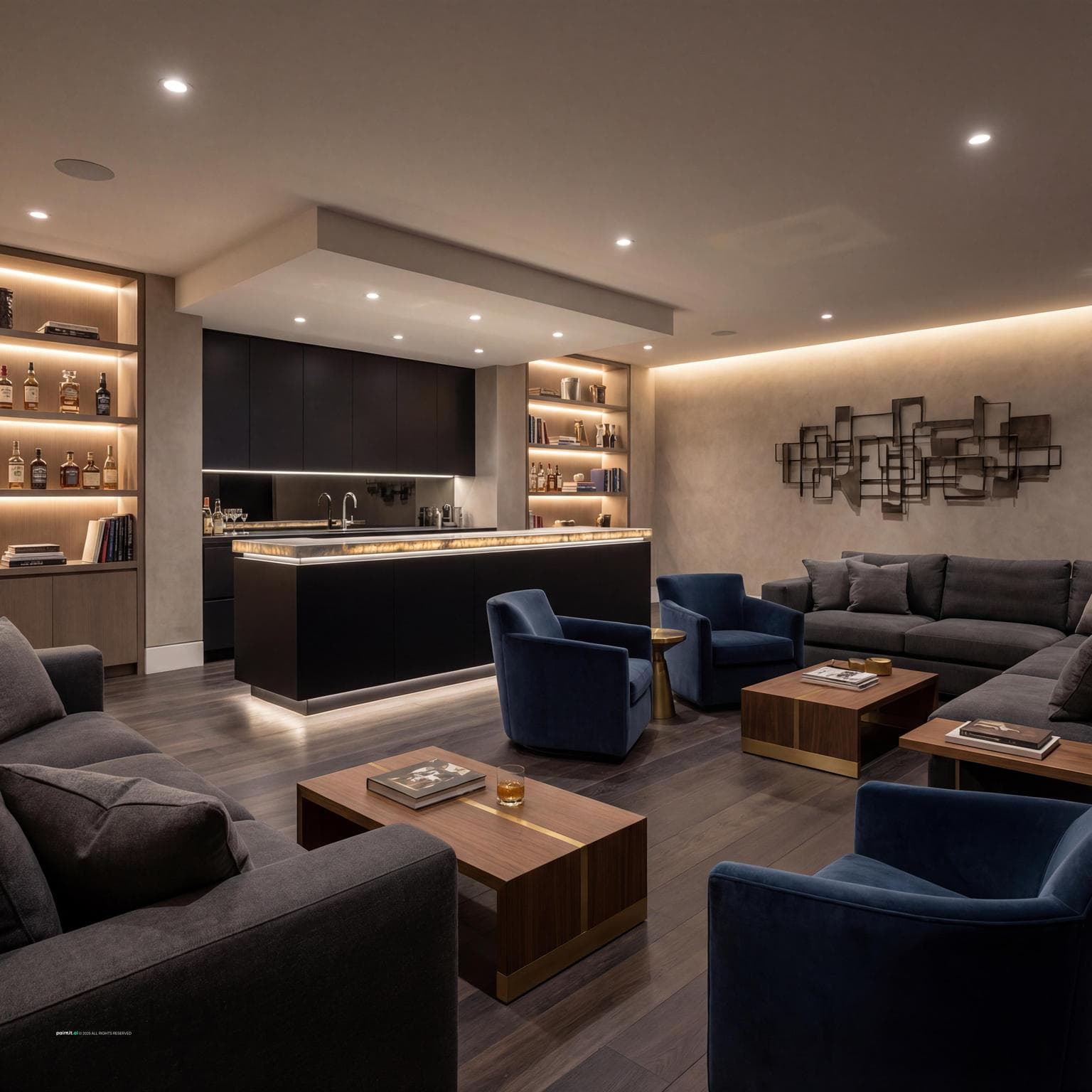 Stylish Basement Bar and Lounge Ideas